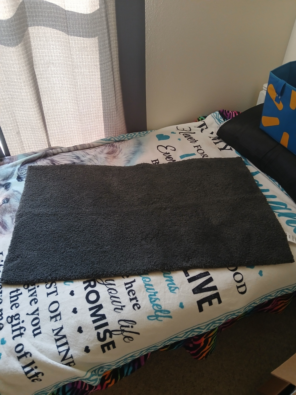 Better Homes And Gardens Dark Gray Plush Bath Mat